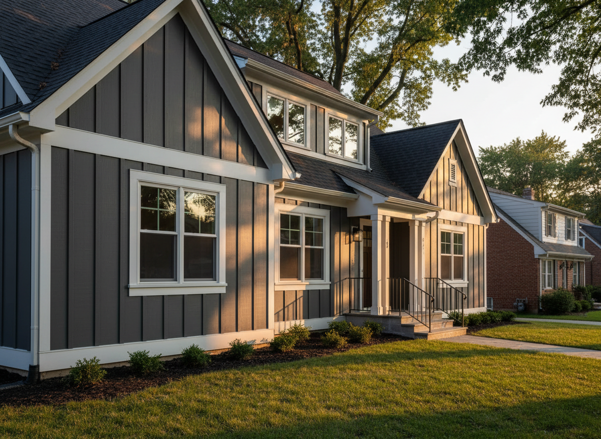Restored home exterior with premium siding