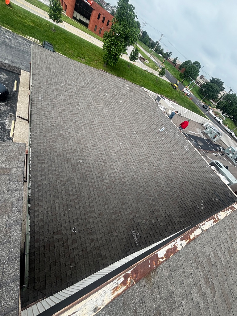 Marked Hail Hits · Commercial Roof Inspection