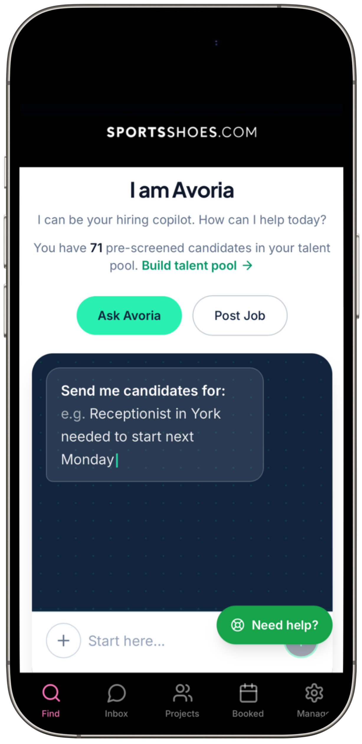 JobsHype Avoria Ai hiring copilot mobile app