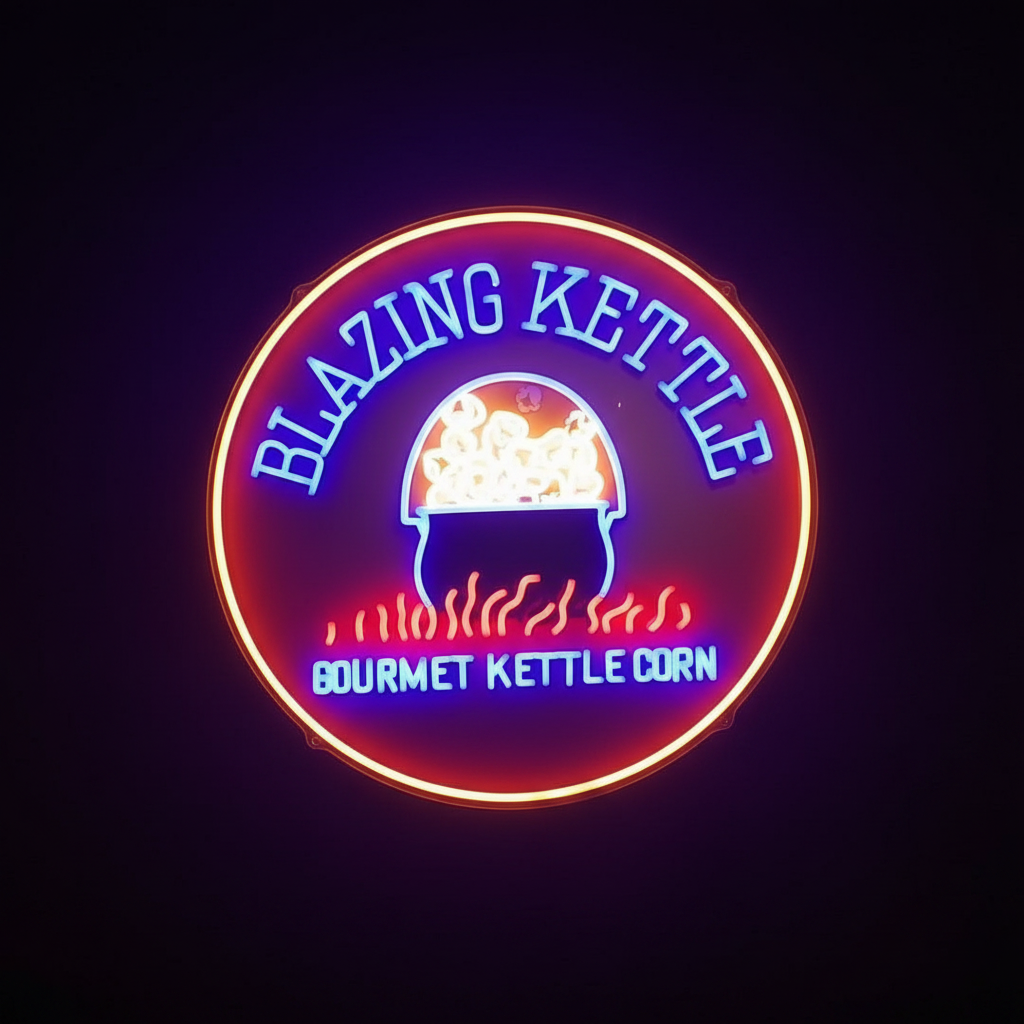 Blazing Kettle Neon Sign