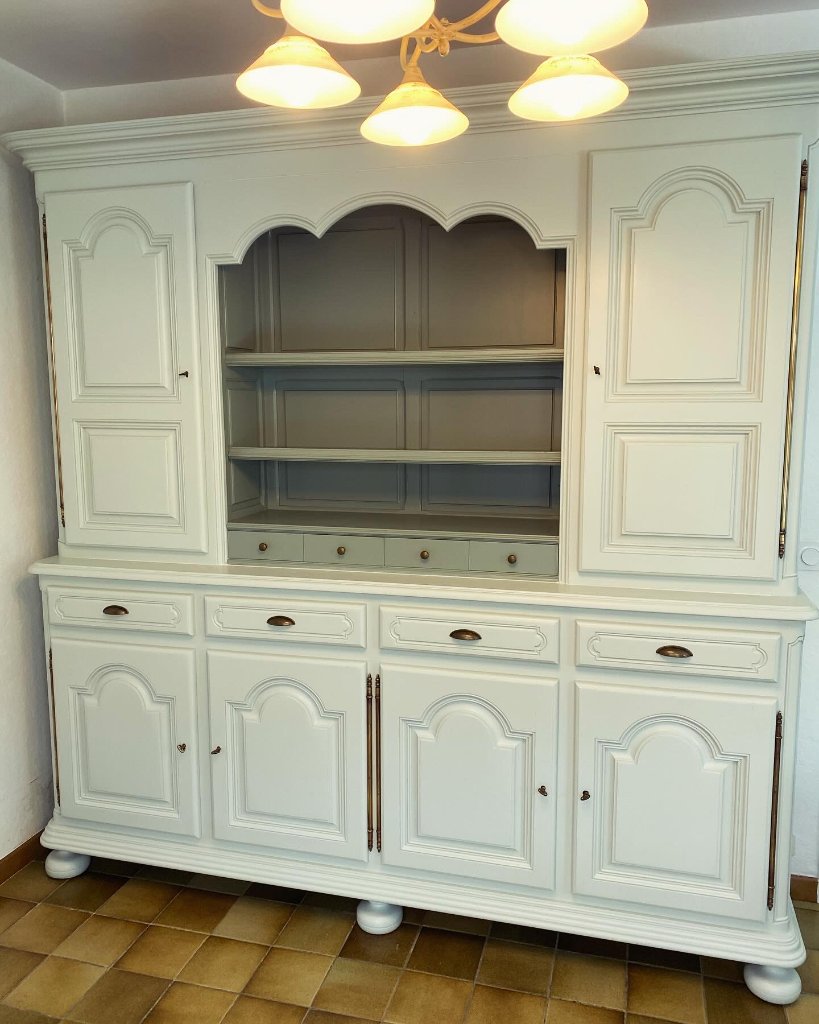 Buffet vaisselier blanc