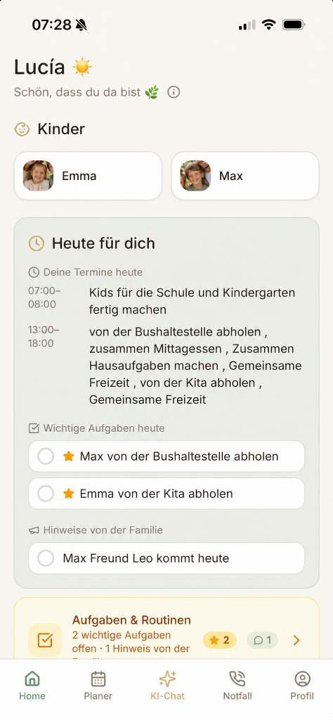 Au-pair-Ansicht