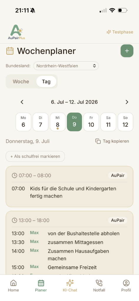 Wochenplaner
