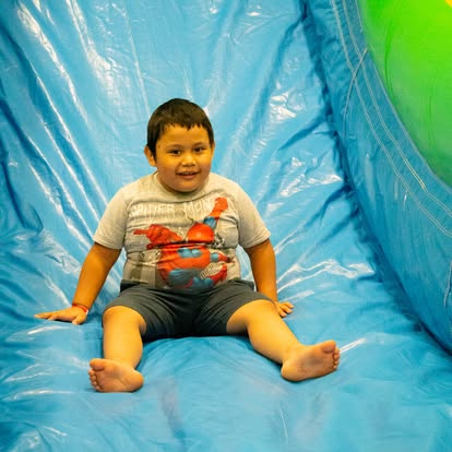 Life Unlimited mechanical bull ride attraction at a party rental event