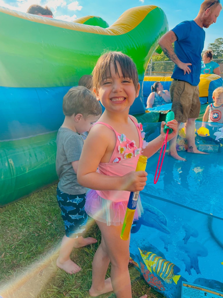 Life Unlimited inflatable bounce house at a community event in Alabama