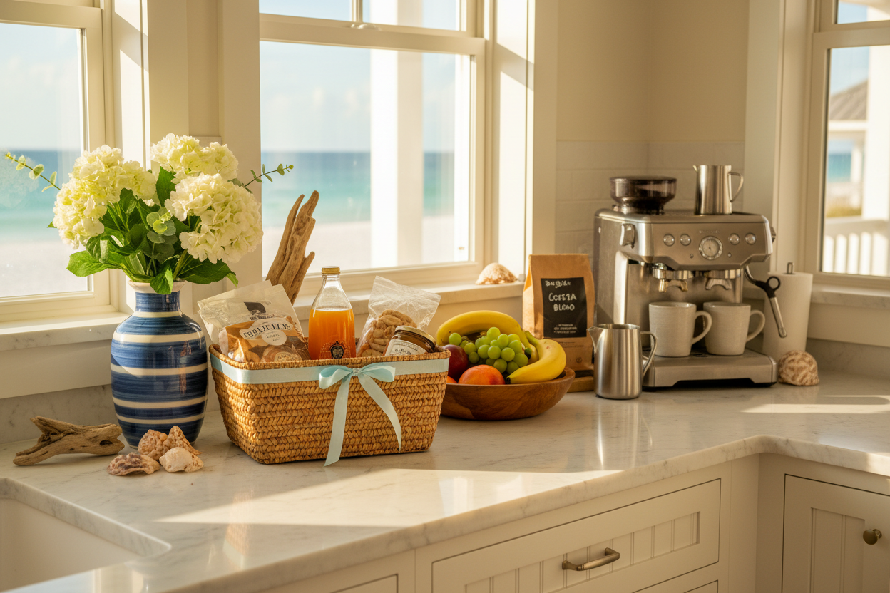 Guest-ready amenity staging