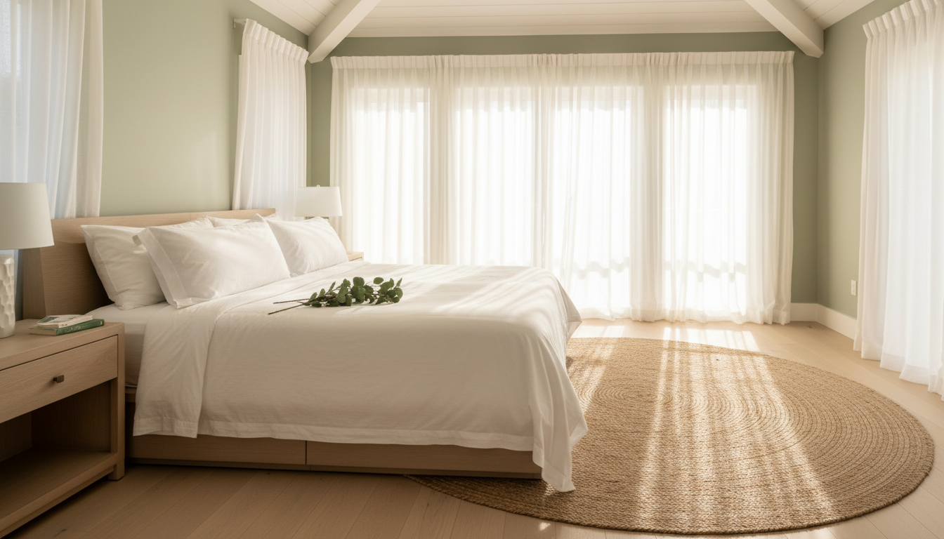 Luxury coastal bedroom