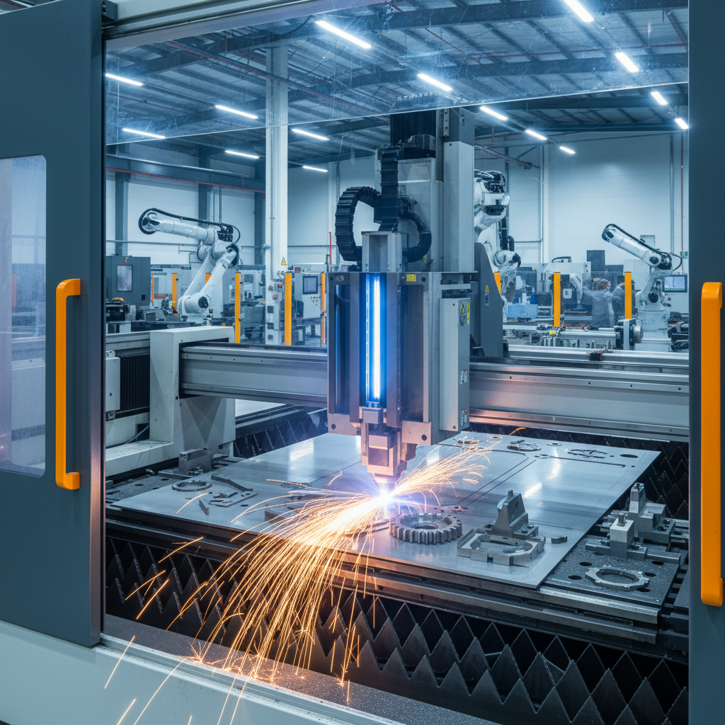 Laser fabrication work