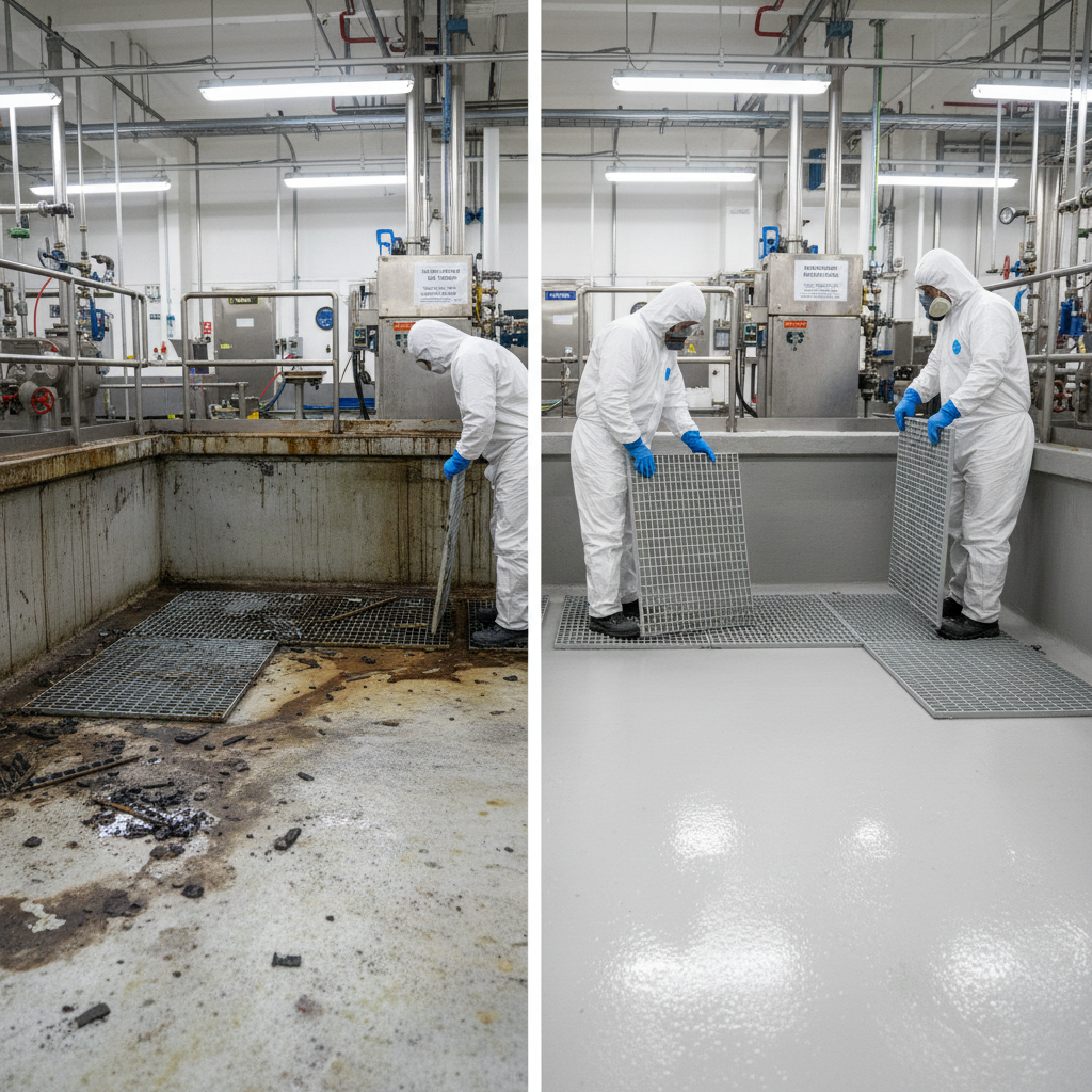 FRP Grating Reinstallation — Post Clean