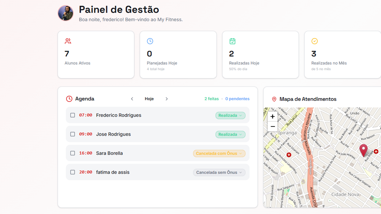 Gestão de Agenda template preview