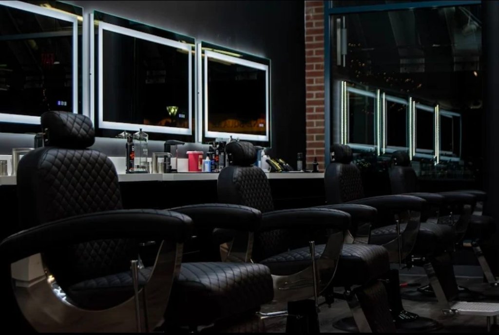 Elevate Barber Lounge interior