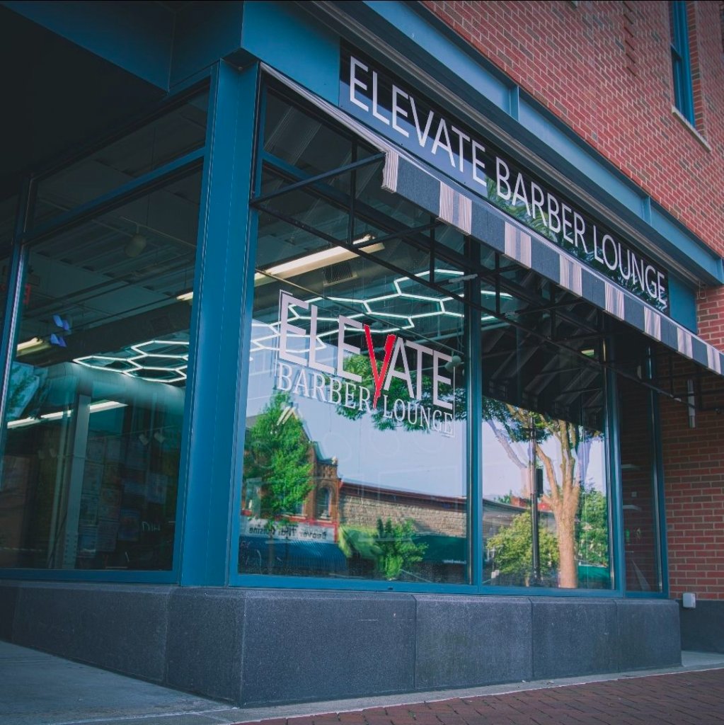 Elevate Barber Lounge storefront