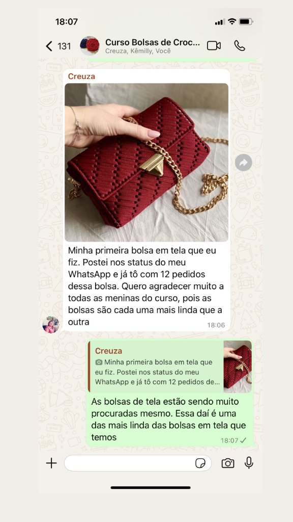 Bolsa feita por Creuza