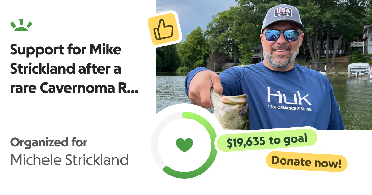 Support for Mike Strickland after a rare Cavernoma Rupture