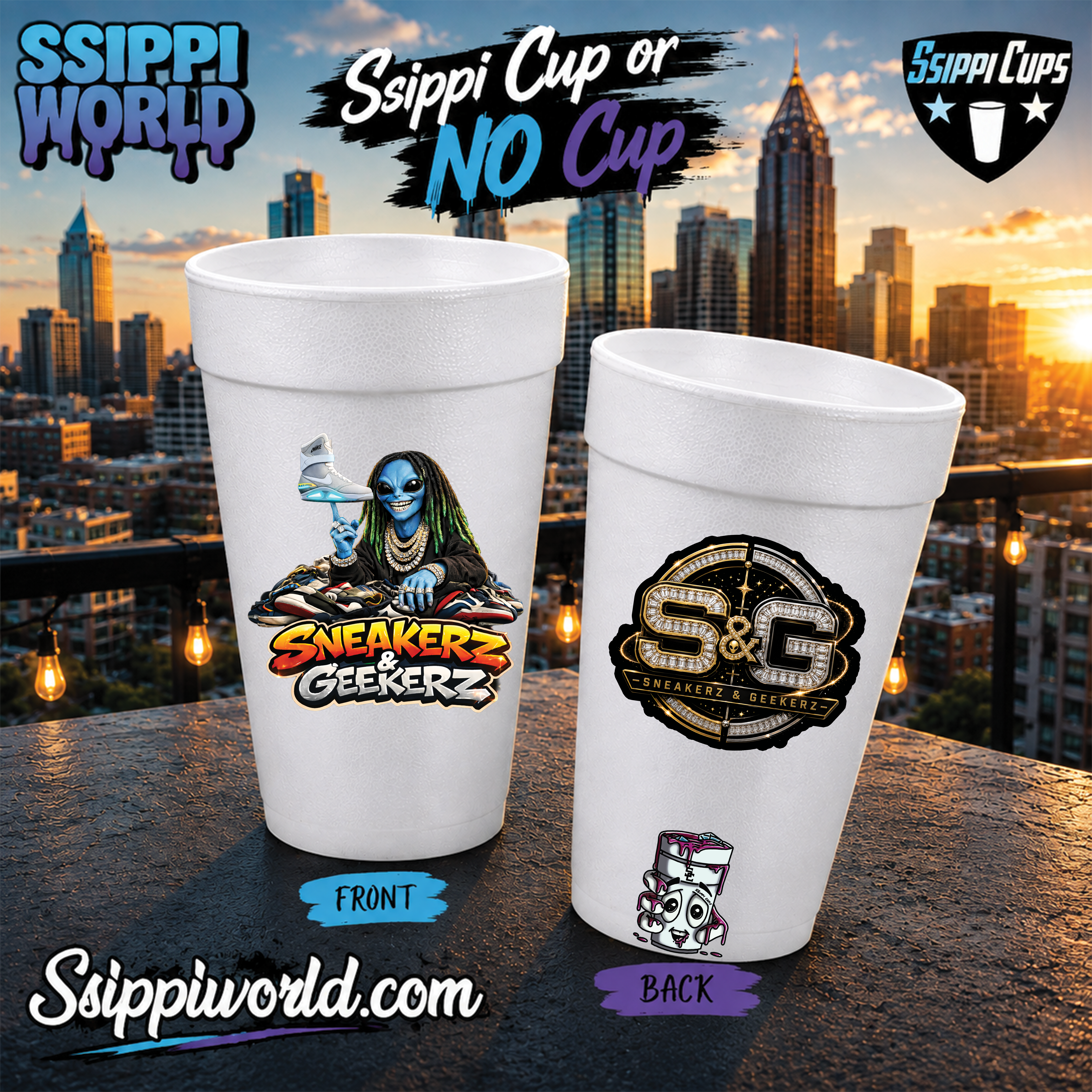 Sneakerz & Geekerz Custom Cups