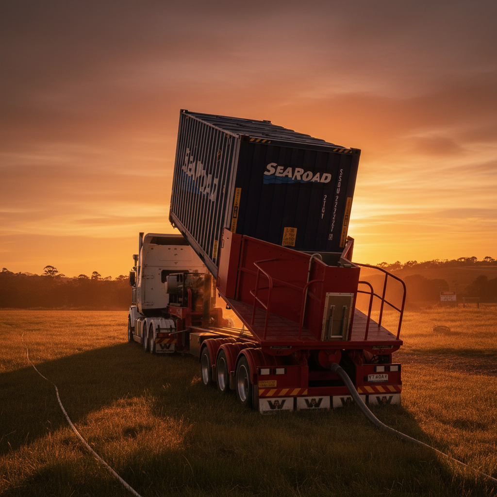 GNK Haulage truck on Tasmanian road
