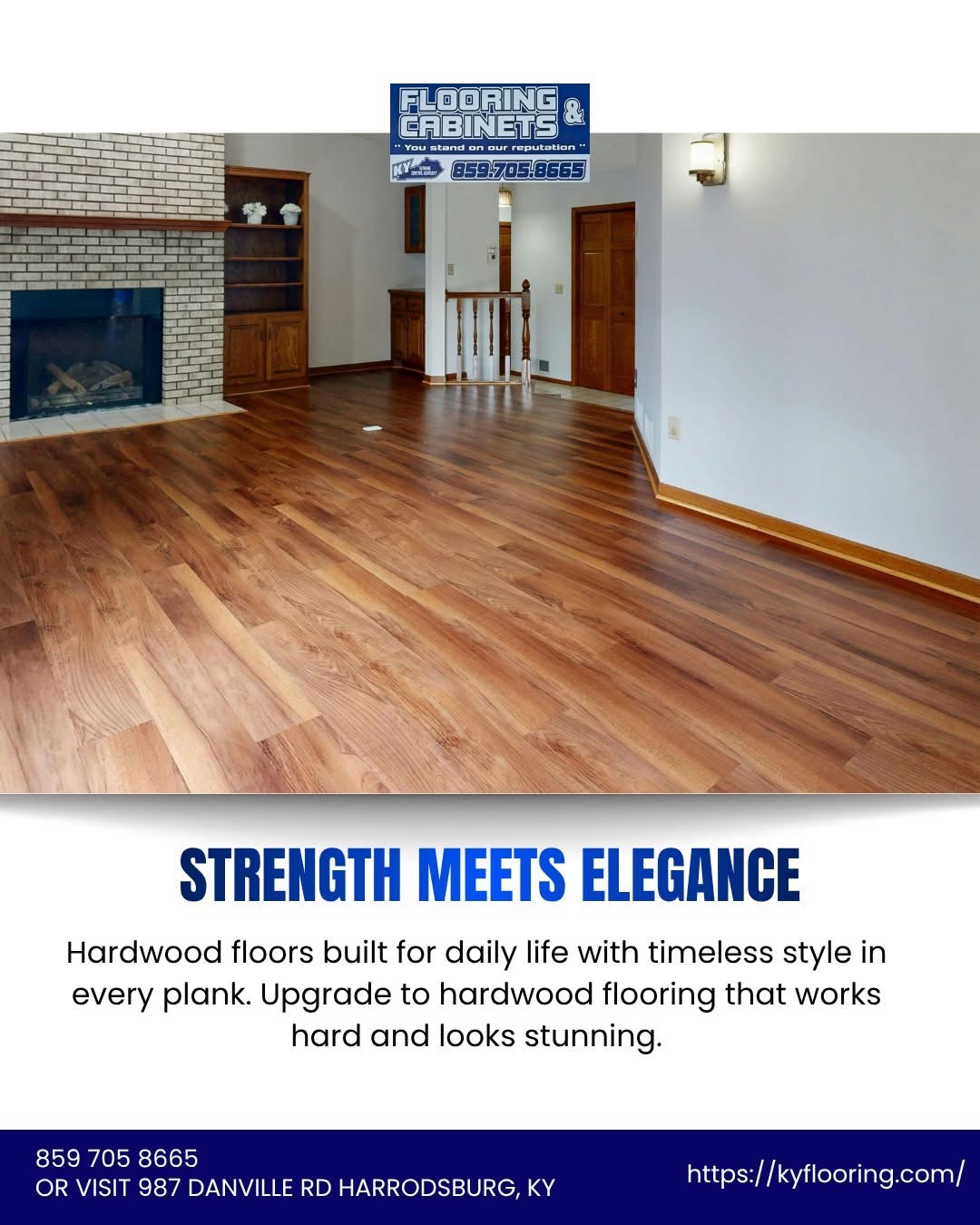 Hardwood flooring strength meets elegance