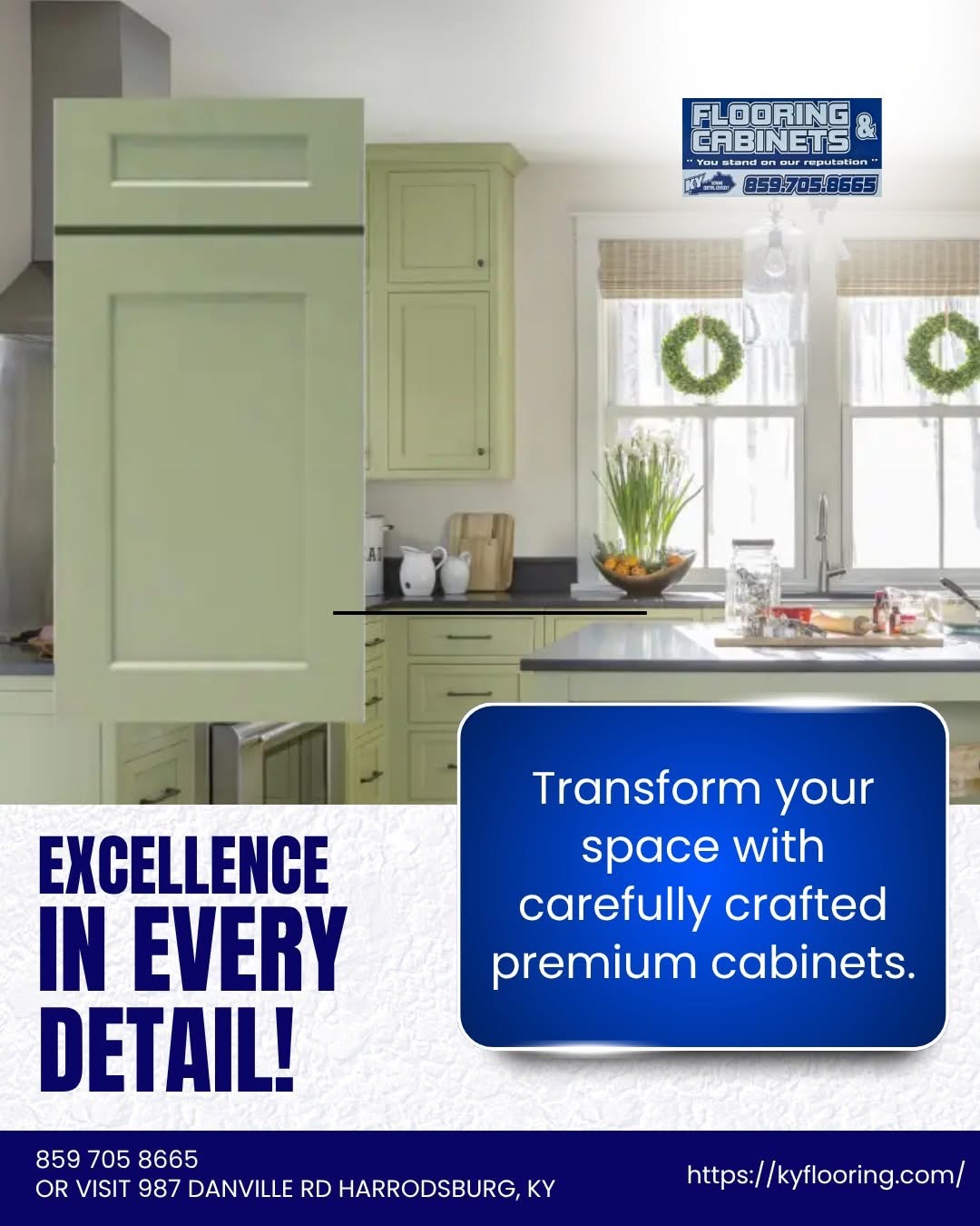 Premium custom cabinet installation