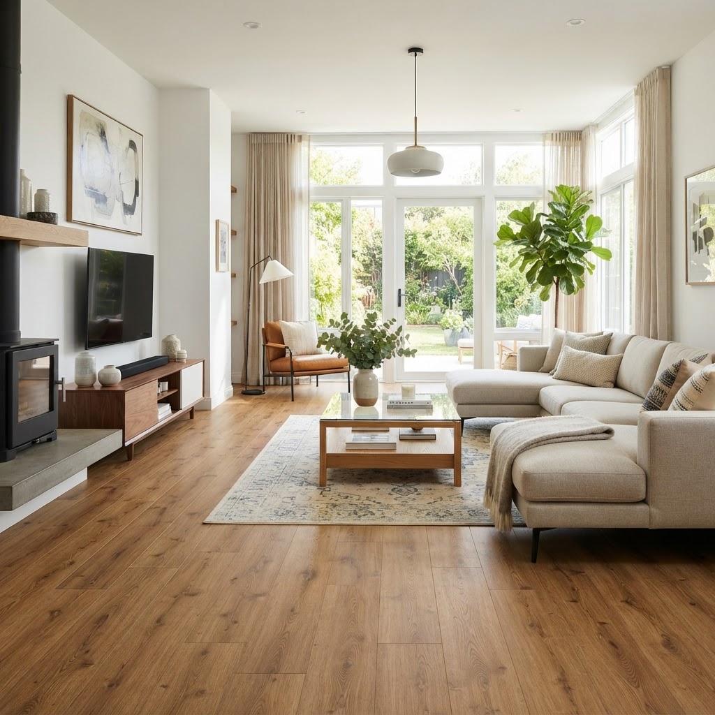 Luxury vinyl plank flooring