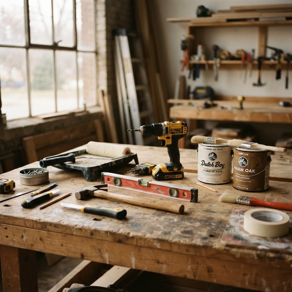 Contractor tools and workspace