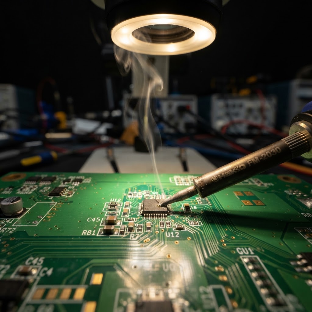 Component level USB-C motherboard repair