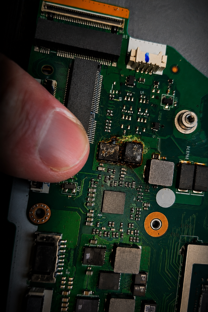 Burnt MOSFET