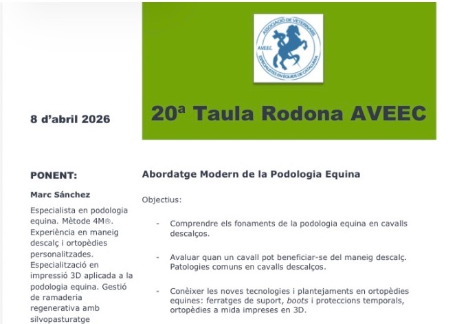 XVI CONGRÉS AVEEC: una nova visió de la biomecànica equina