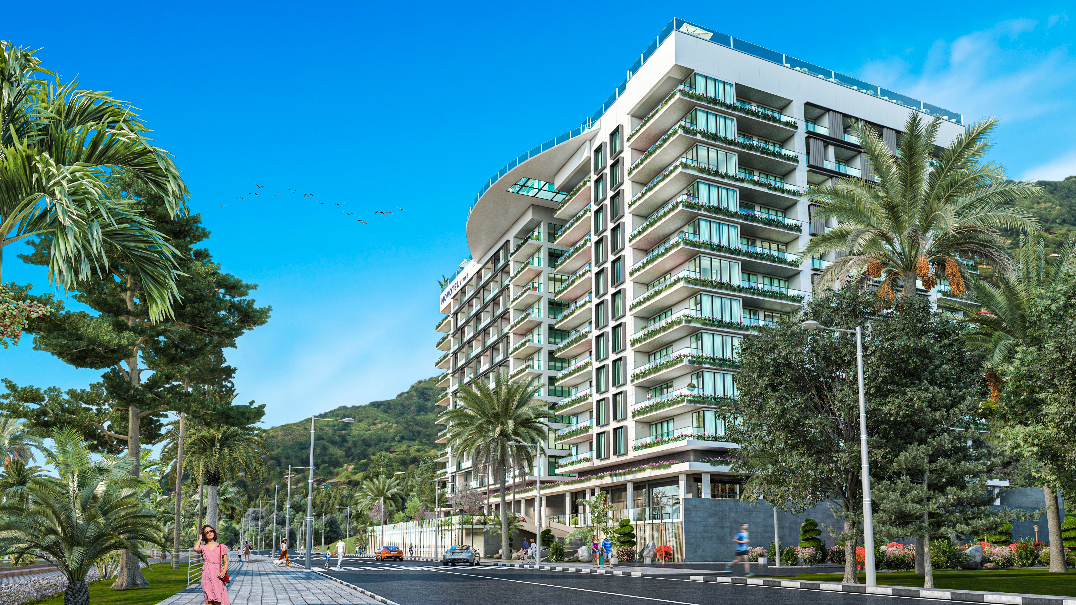 Novotel Living Batumi side exterior from the street