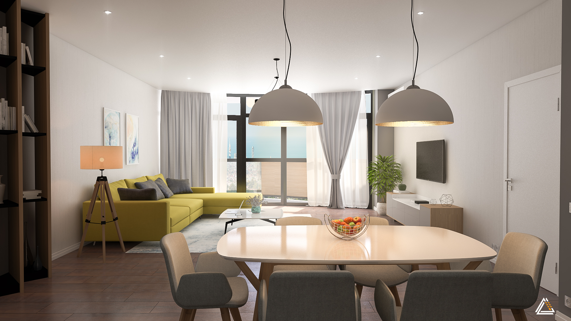 Living and dining