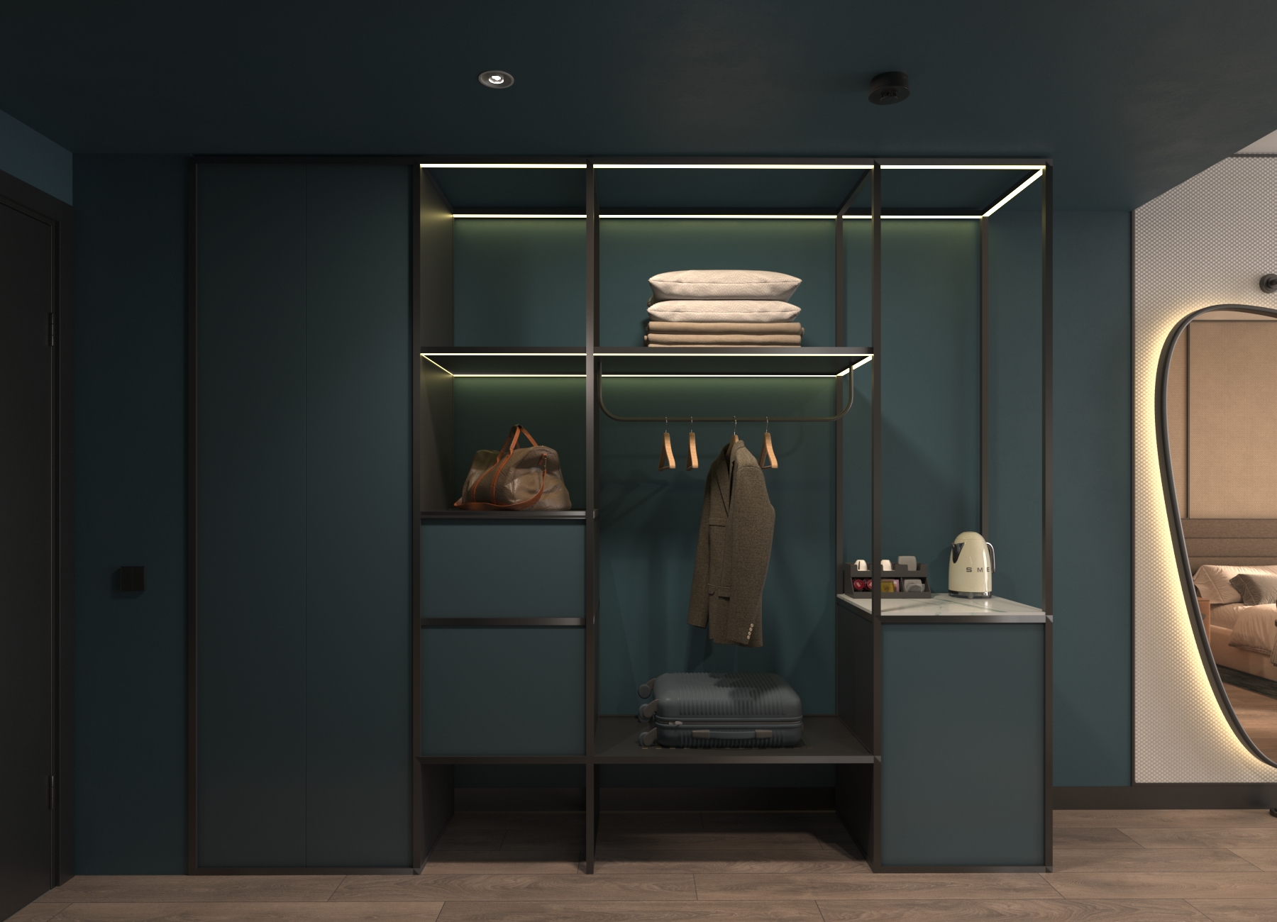 Novotel Living Batumi wardrobe and storage detail