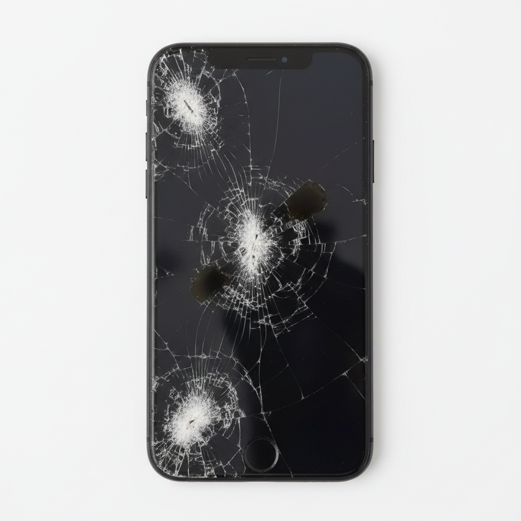 iPhone — Cracked Screen before repair