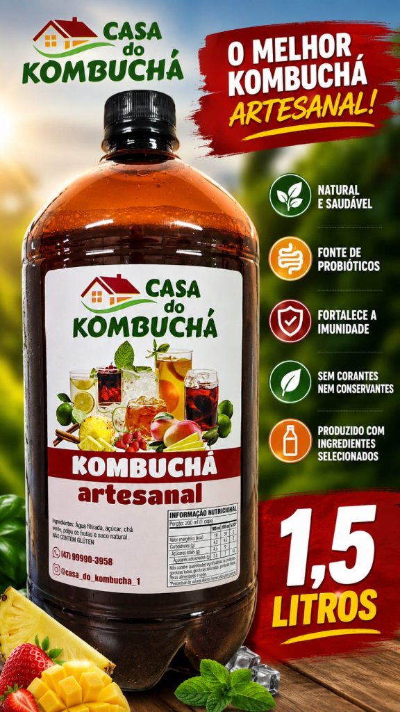 Casa do Kombuchá 1,5L