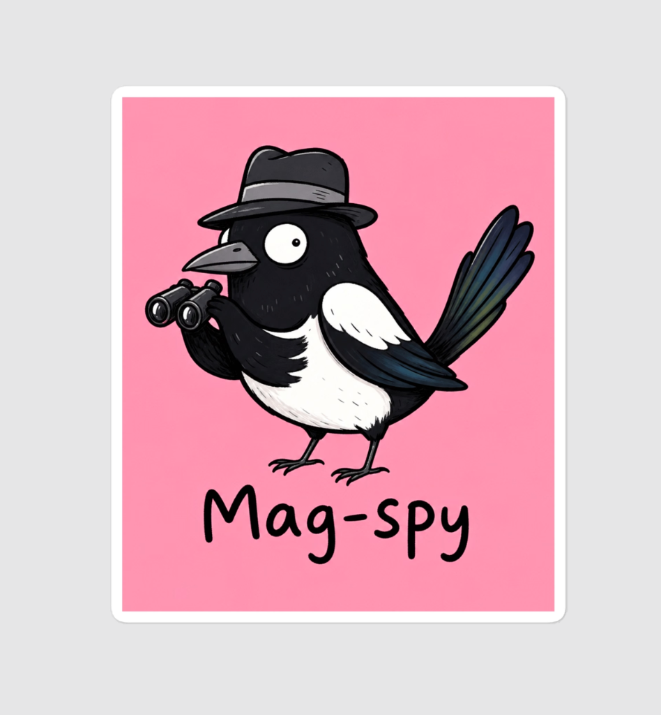 Mag-spy sticker