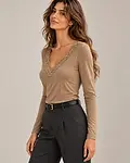Maglina CAREZZA - UltraLight con Cashmere e Pizzo 3