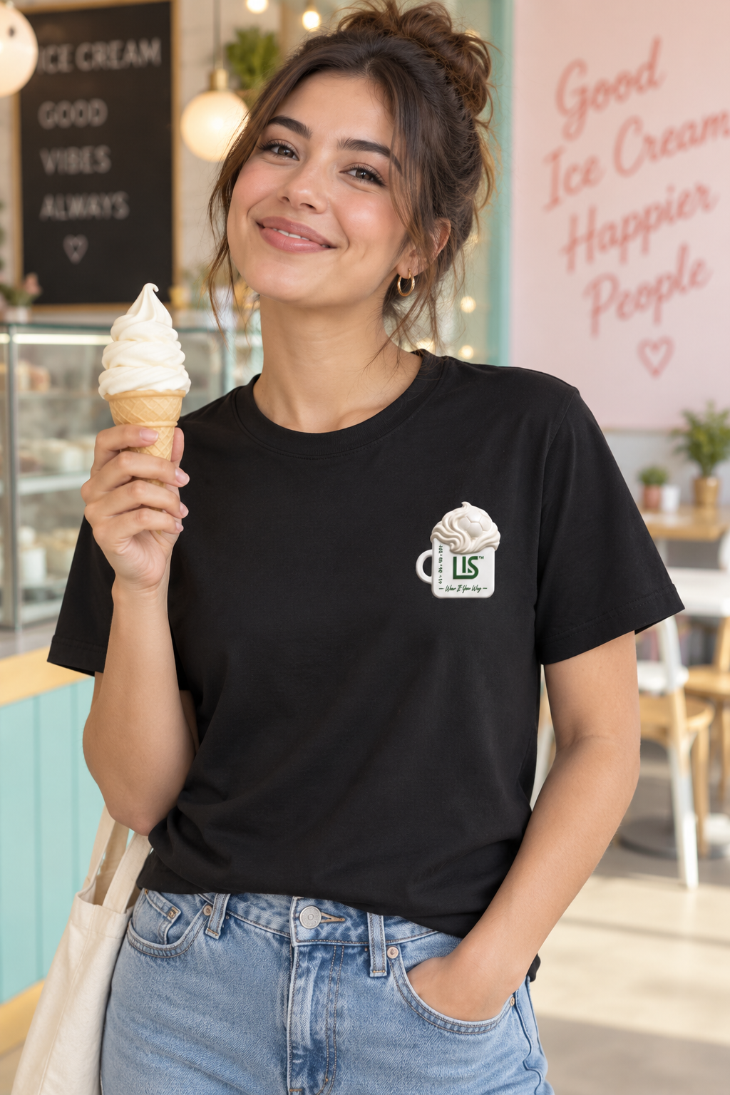 LISSISTERS Premium T-Shirt — Good Vibes Mug