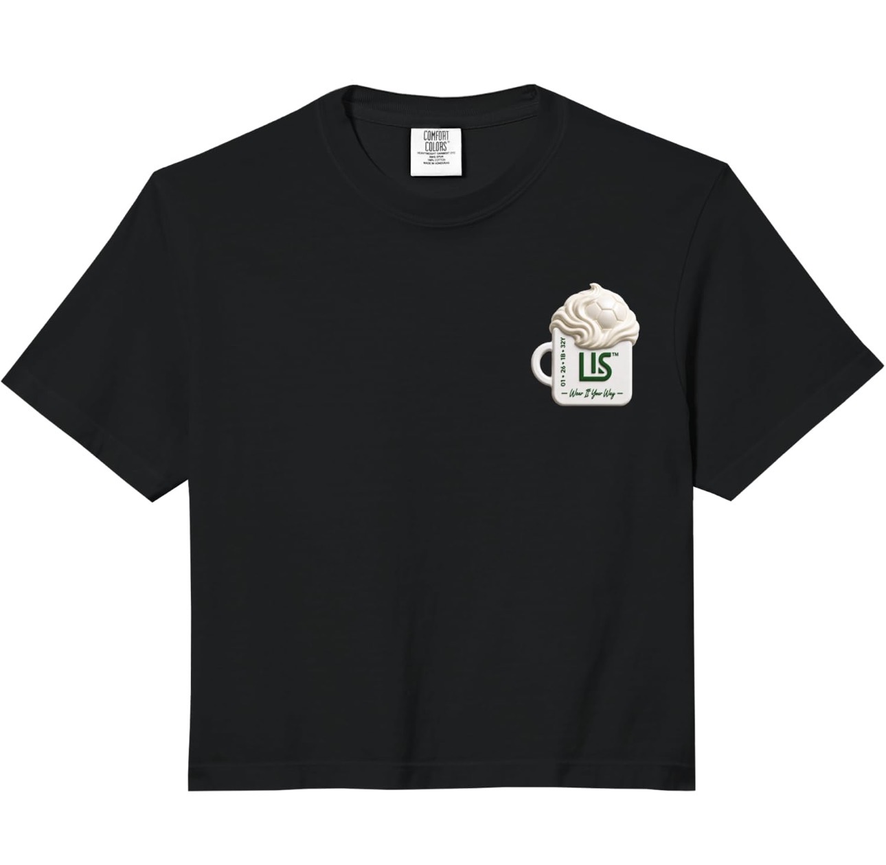 LISSISTERS Premium T-Shirt — Good Vibes Mug (Studio)