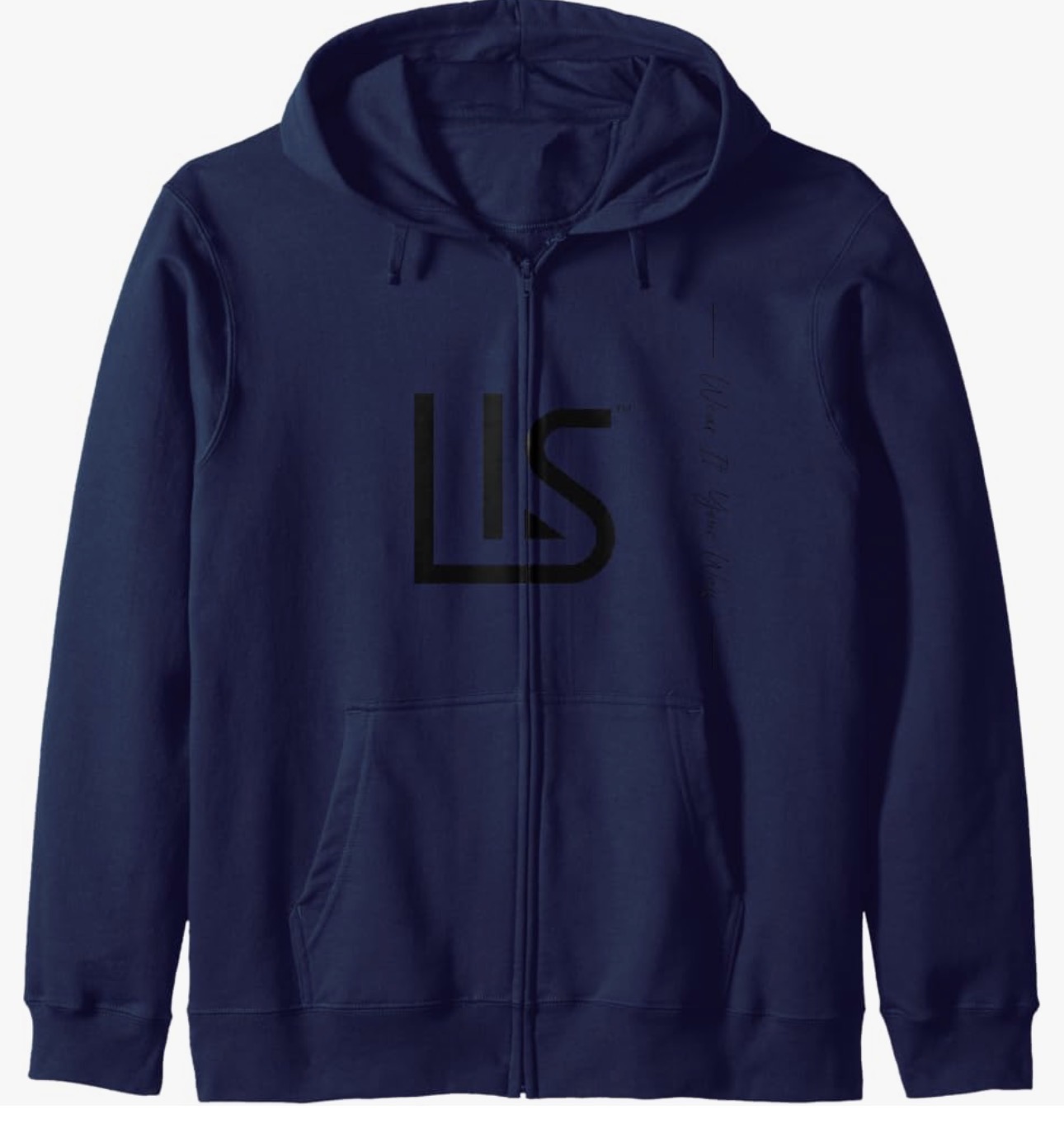 LISSISTERS Premium Zip Hoodie — Navy