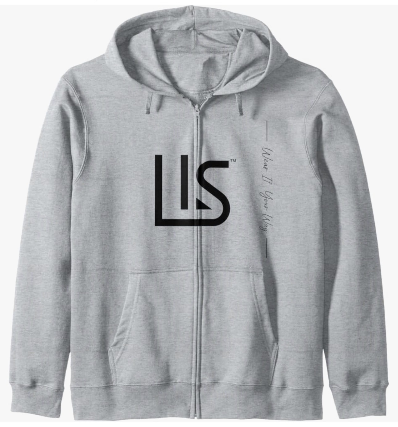 LISSISTERS Premium Zip Hoodie — Light Grey