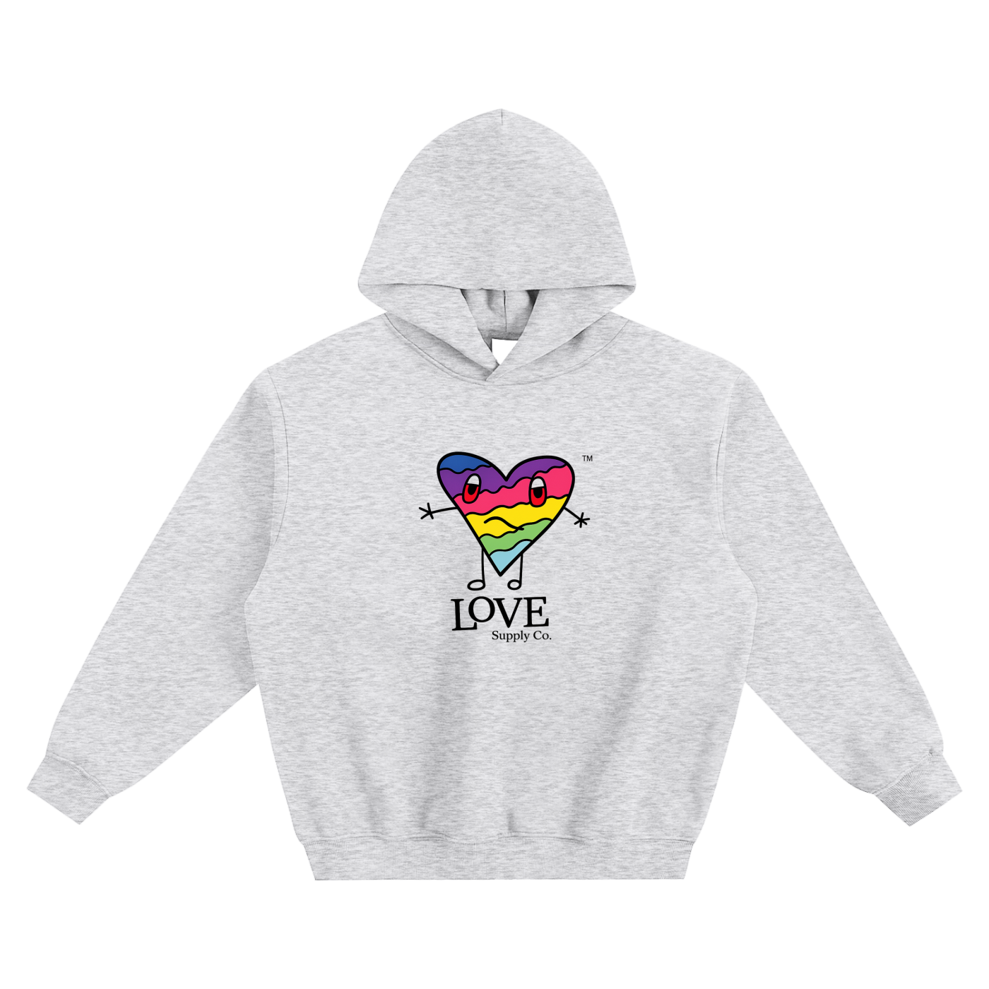 Unisex boxxyyy hoodie- Love Supply Co. Logo