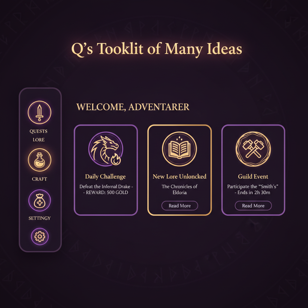 Welcome to Q's Toolkit 1