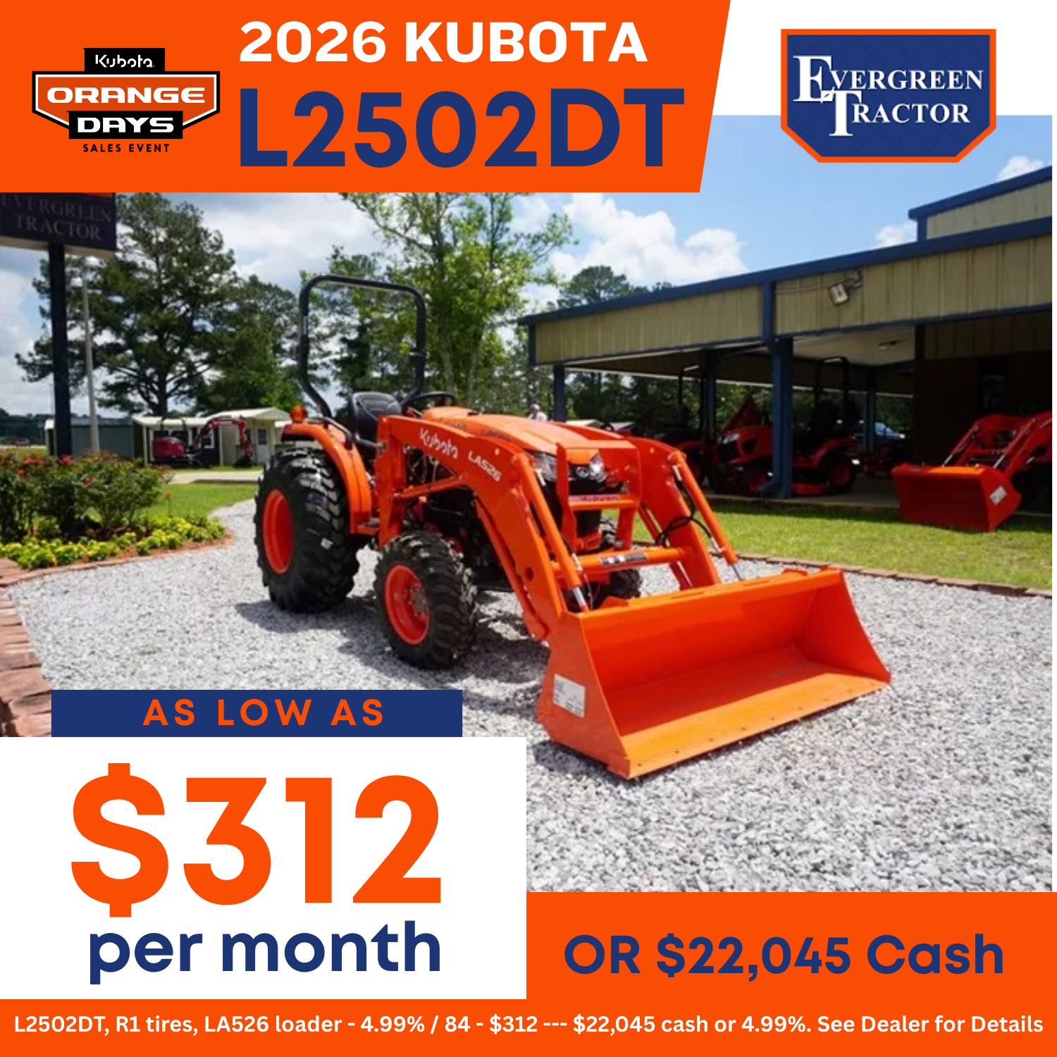 2026 Kubota L2502DT