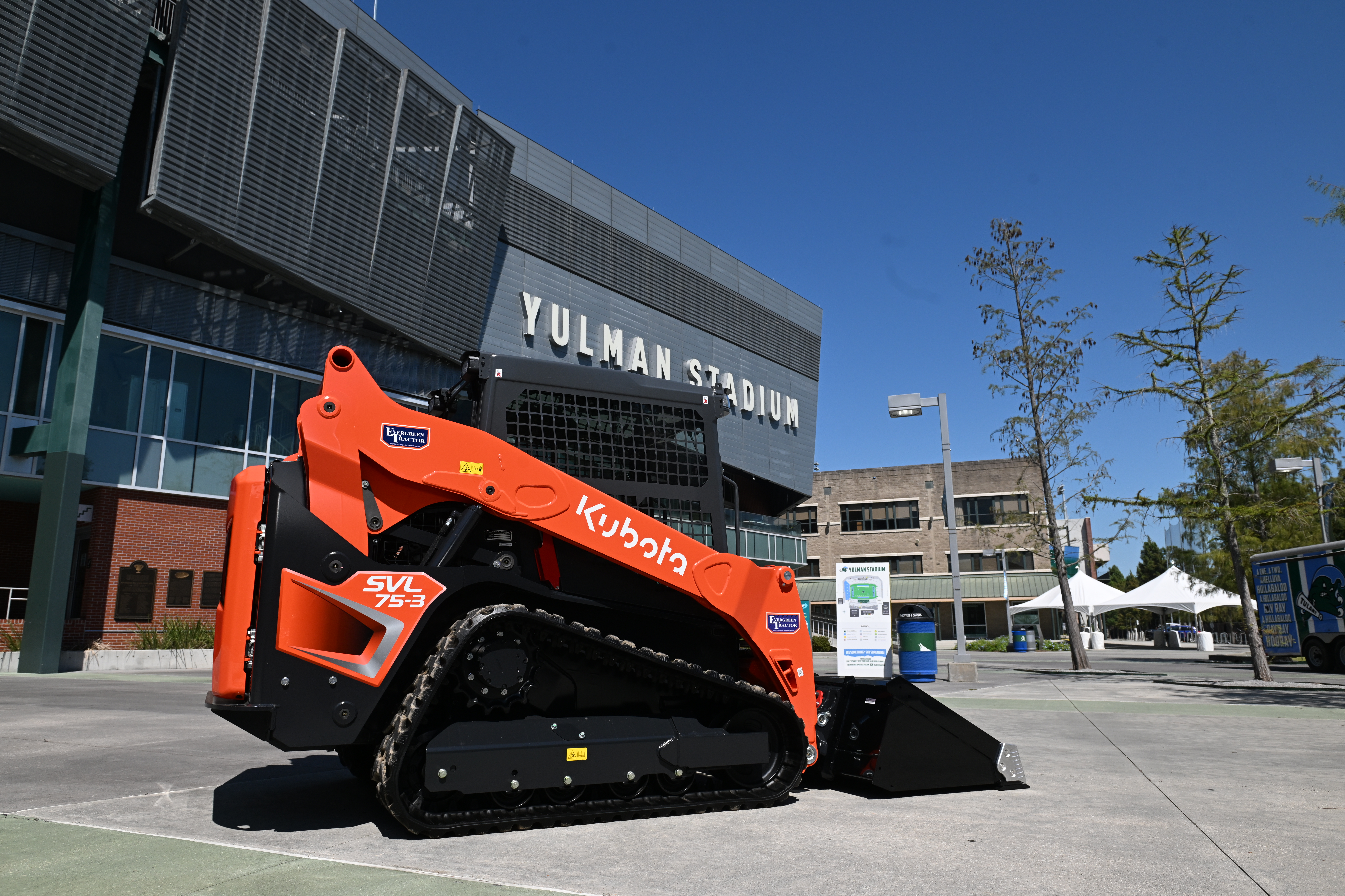 Kubota SVL 75-3 skid steer delivered to Yulman Stadium at Tulane University