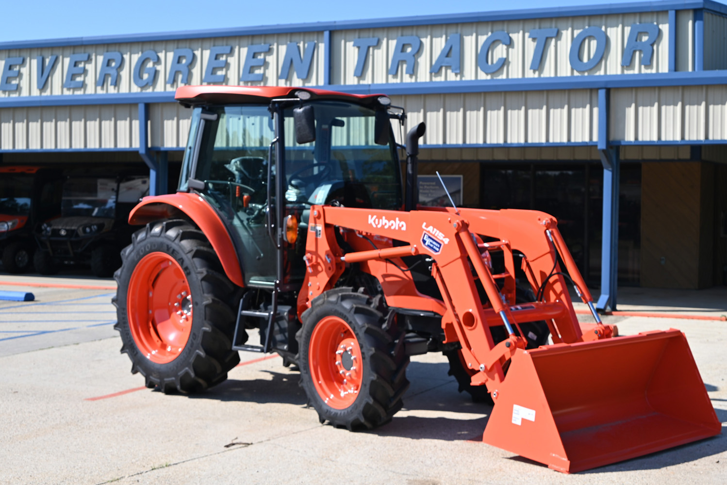 Kubota tractor with LA1353 front loader at Evergreen Tractor