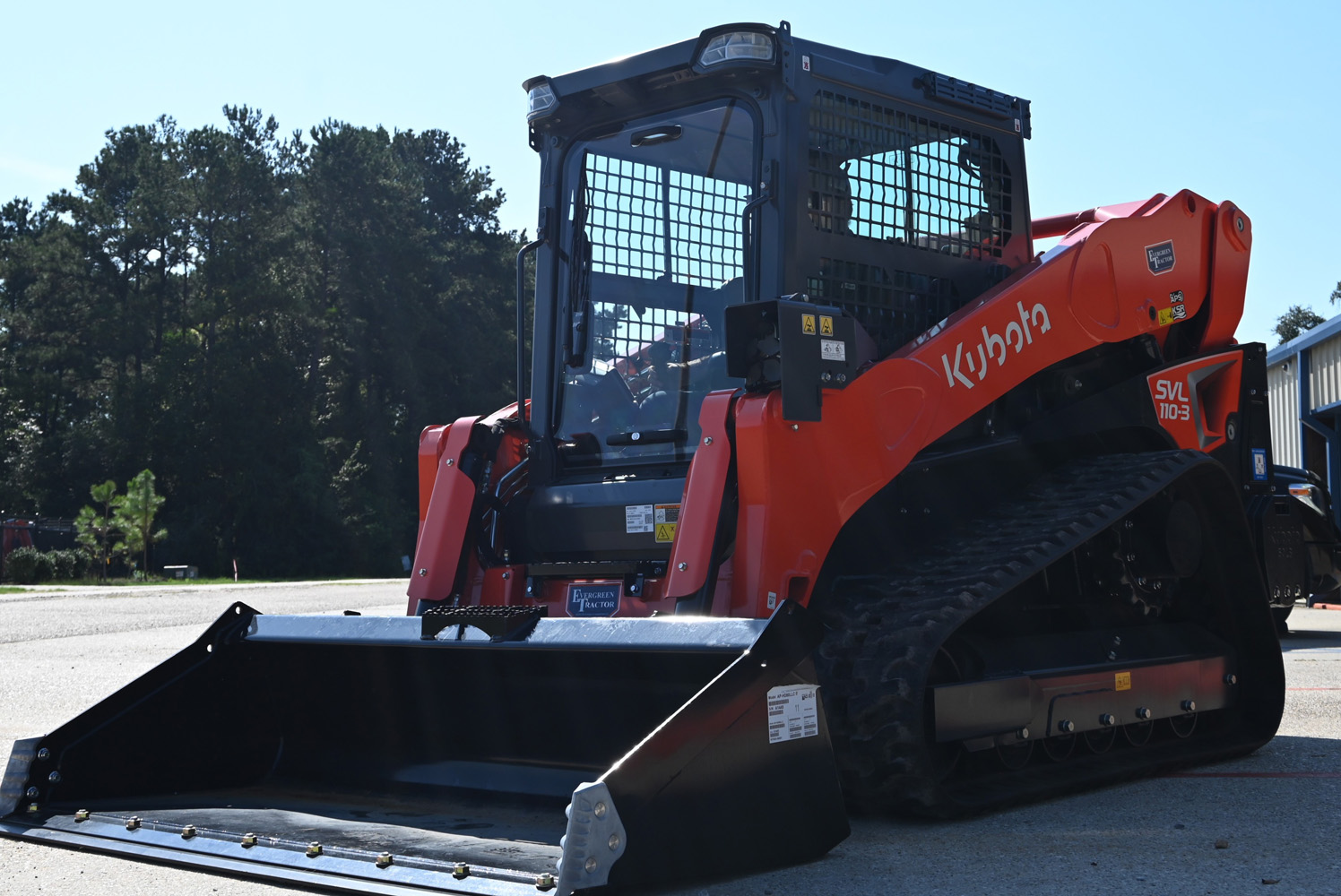 Kubota SVL track loader with bucket available for rental