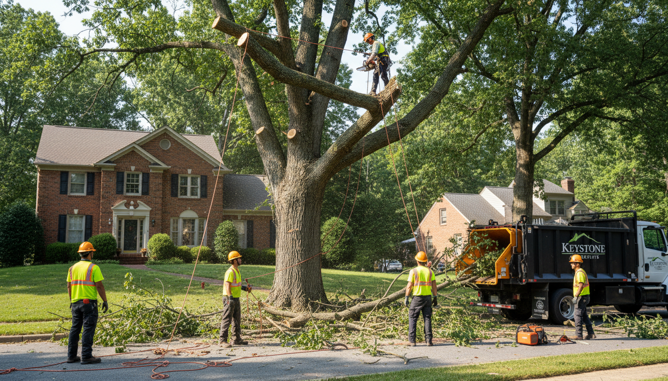 Woodchuck's Arbor Care team at work