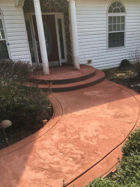 Stamped Concrete Driveway