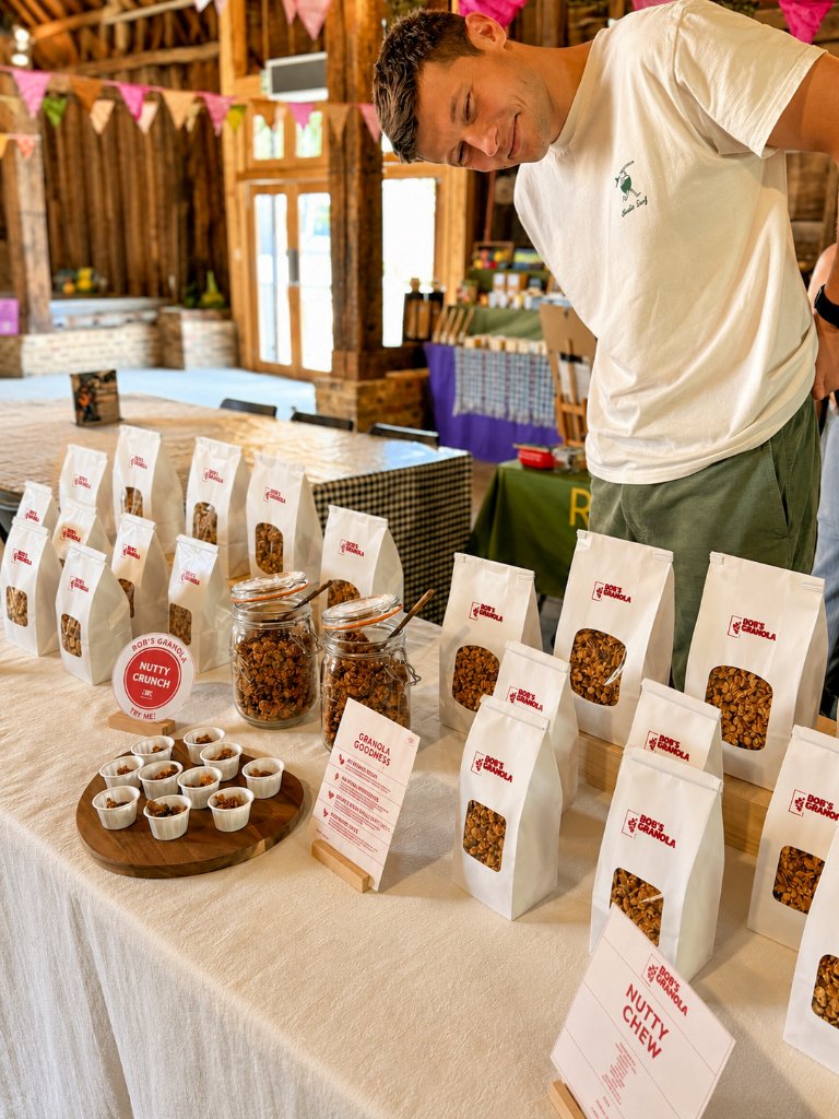 Bob's Granola market stall at Ruislip Duck Pond Market