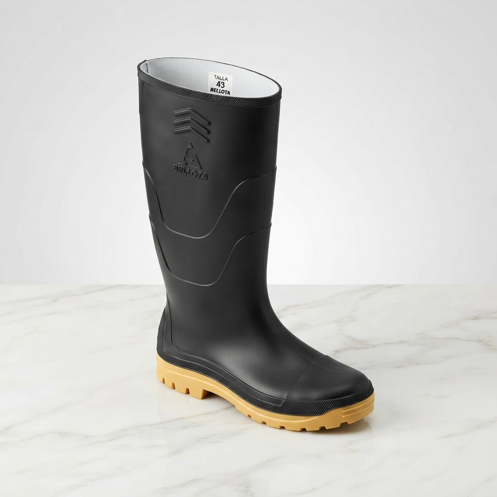 Bota negra suela amarilla TALLA 44 BELLOTA