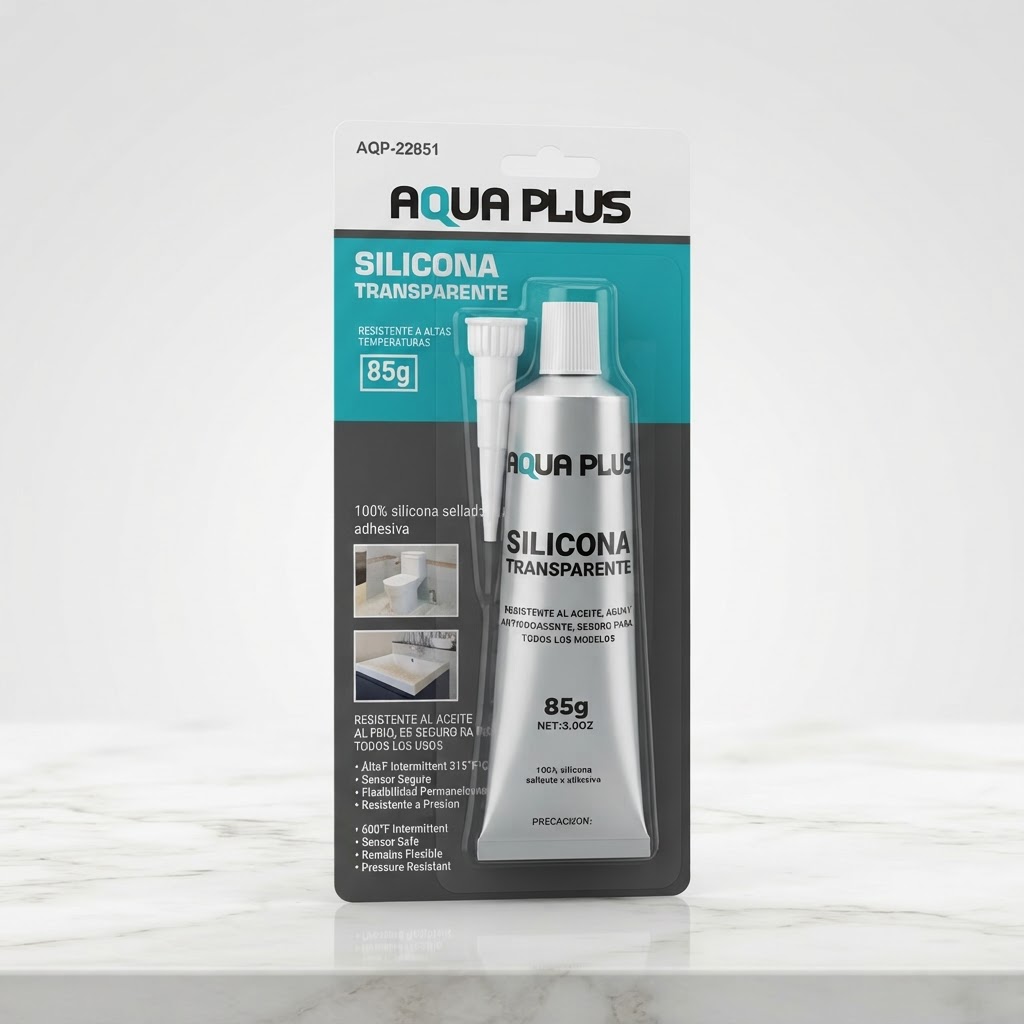 SILICON TRANSPARENTE AQUA PLUS 85G