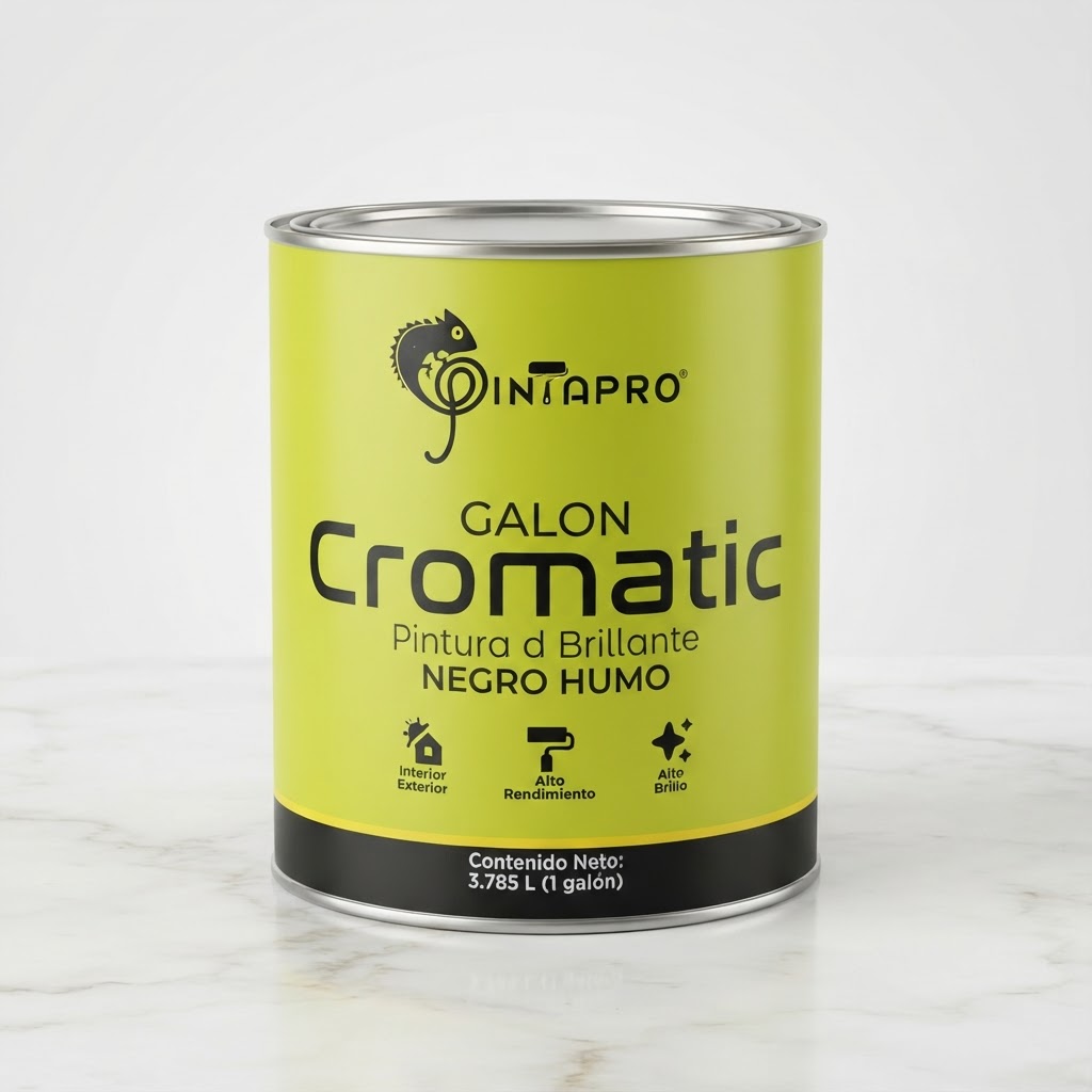 GALON CROMATIC ESMALTE BRILLANTE NEGRO HUMO